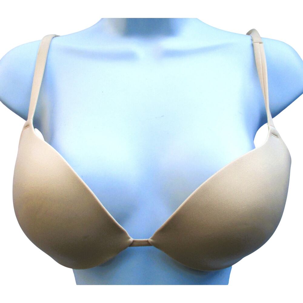 NWT SKIMS Customized Push-Up Plunge Bra Removable Pads Sand Size 34C